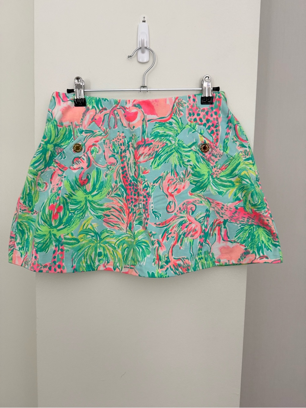 Lilly Pulitzer Madison Skort  - Mint, Coral & Aqua (Fake pockets)